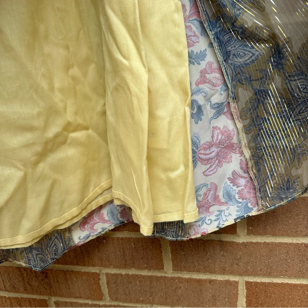 Anthropologie Hemant & Nandita Colorful Long Maxi Skirt Lined Size Medium - Picture 11 of 12